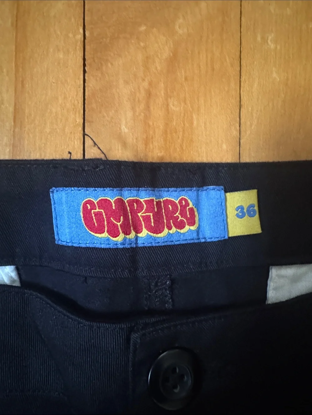 Empyre Men's Black Cargo logo Skater Pants men’s 36